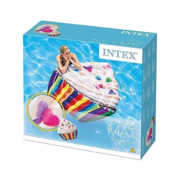 Надувний пліт Intex 58770 Кекс (142x135 см) Cupcake Mat 1836594109 фото