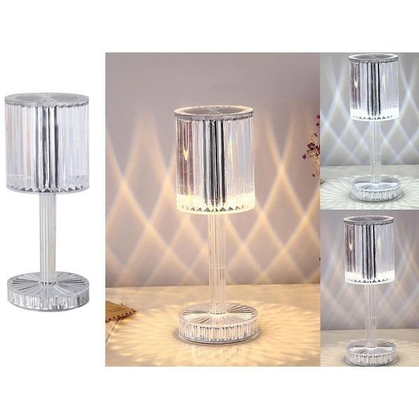 Декоративний LED світильник Crystal light, з пультом ДК/Настільна акумуляторна лампа 2422763067 фото