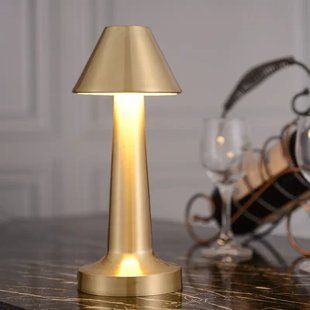 Настільна лампа металева з акумулятором Table Lamp Настільна сенсорна LED-лампа 2422772726 фото
