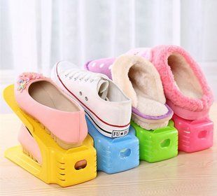 4 в 1 Подвійні підставки для взуття Double Shoe Racks LY-500, органайзери для взуття &mdash; Комплект 4 шт. 969911407 фото