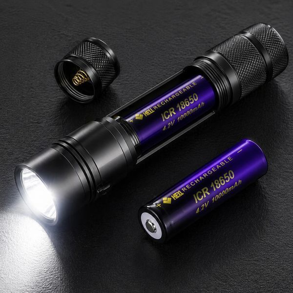 Акумулятор 18650 HEXcell 10000 мА&middot;год 4.2В Li-ion із захистом від короткого замикання для ліхтарів і портативної техніки 3024575548 фото