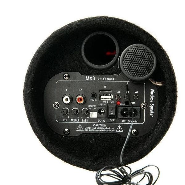 Колонка бездротова Сабвуфер 5" Bluetooth FM 12 В і 220 В 500 W BOSCA чорна 2303390526 фото