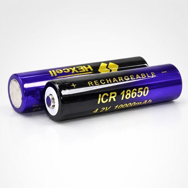 Акумулятор 18650 HEXcell 10000 мА&middot;год 4.2В Li-ion із захистом від короткого замикання для ліхтарів і портативної техніки 3024575548 фото