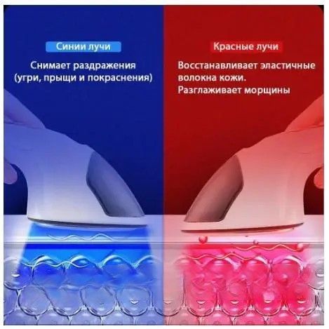 Зволожувач масажер для обличчя Face Light Line Lifting Firming RF Beauty Instrument відпарювач skin LY-76 1950121741 фото