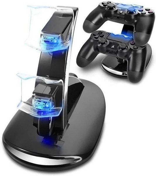Подвійна зарядна станція Charging Stand для PS4/Док-станція для PS 4 геймпада 2100855923 фото