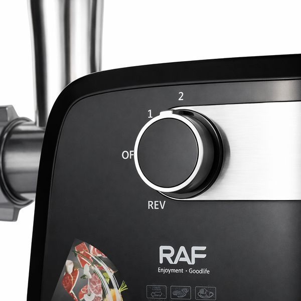 М'ясорубка електрична RAF R3362 1000 Вт потужна з реверсом 3 решітки насадка для ковбас кебе захист від перевантаження продуктивни 2881879663 фото