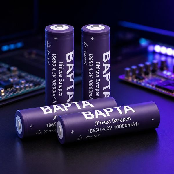 Акумулятор 18650 BAPTA BP-1080 10800mAh 4.2V Li-Ion для ліхтарів, електроніки та power bank 3024591087 фото