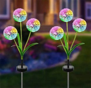 Садовий ліхтар на сонячній батареї Кульбаби Dandelion Garden Lights 2444598122 фото