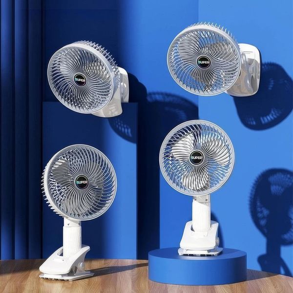 Вентилятор міні портативний Desktop Fan Multi-function акумуляторний із прищіпкою Білий RD-2227 2653796426 фото