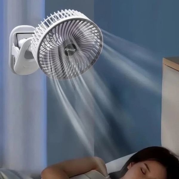 Вентилятор міні портативний Desktop Fan Multi-function акумуляторний із прищіпкою Білий RD-2227 2653796426 фото
