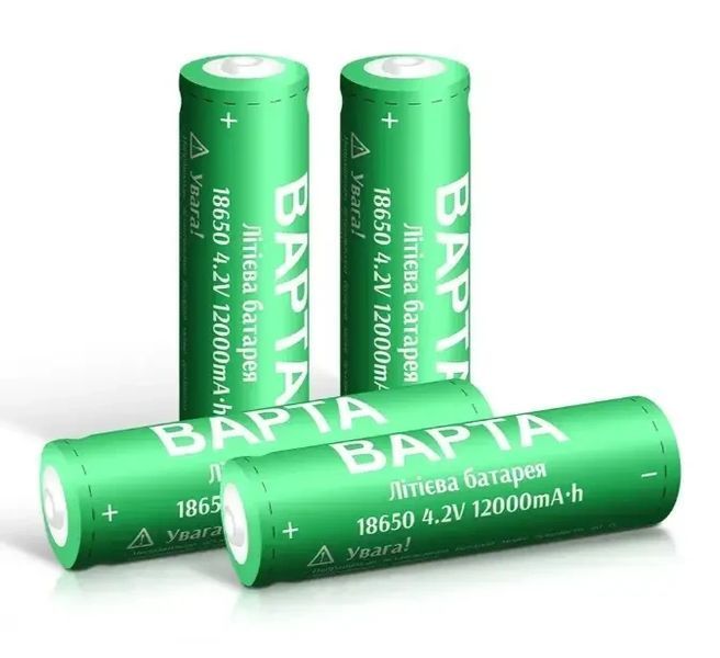 Акумулятор BAPTA BP-1200 18650 Li-Ion 12000 мА&middot;год 4.2В перезарядний для ліхтарів, power bank і портативної техніки 3024612988 фото