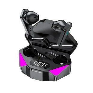 Ігрові геймерські бездротові навушники Bluetooth TWS X15 стереогарнітура з мікрофоном зарядним кейсом 2198217108 фото