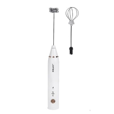 Спінювач молока Sokany SK-201A Hand Mixer USB 1200mAh White капучинатор для молока SK201AW фото