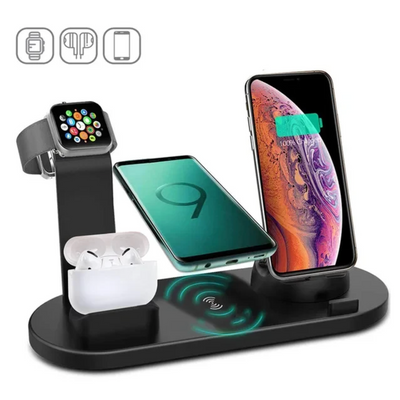 Бездротова зарядна станція 3in1 Wireless charger NWH31 фото