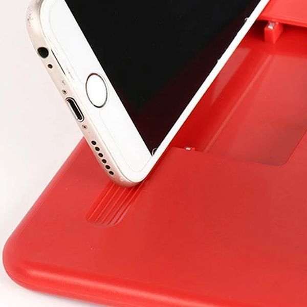 Збільшувач екрана для телефона червоний MOBILE PHONE VIDEO AMPLIFIER 3D збільшувач для смартфонів 2576780144 фото