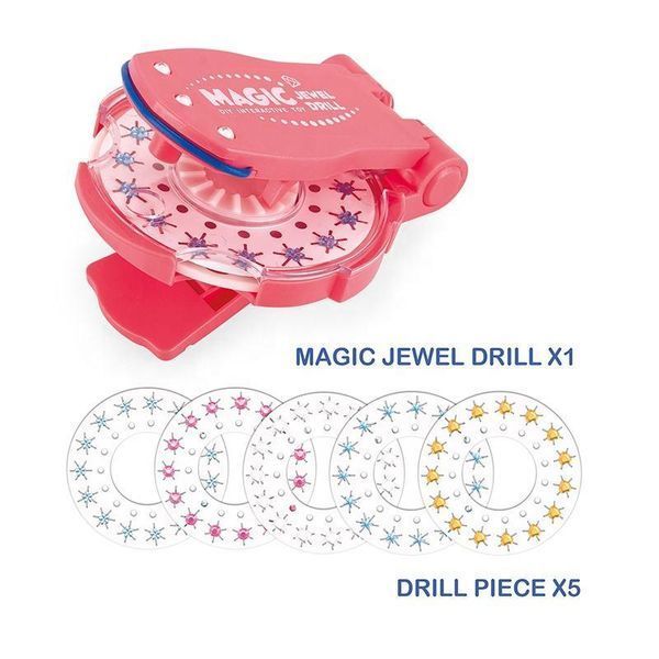 Magic Jewel Drill Diy Інтерактивна зачіска для дівчаток Краса Play Set Toy Braider Kits Make Up Girl 1678402514 фото