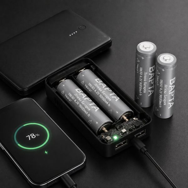 Акумулятор BAPTA BP-0900 18650 Li-Ion 9000 мА&middot;год 4.2В для ліхтарів, power bank і портативної техніки 3024624987 фото