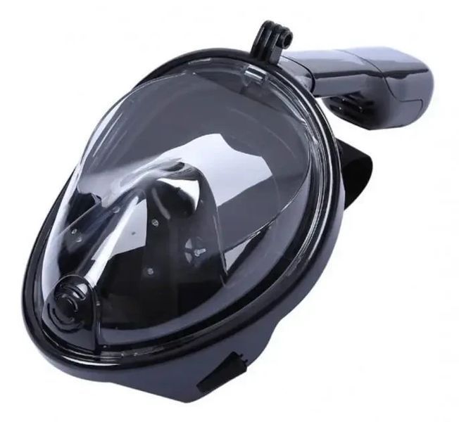 Маска для підводного плавання дайвінгу Tribord Easybreath Black Водолазна маска кріпленням для камери 2566181664 фото