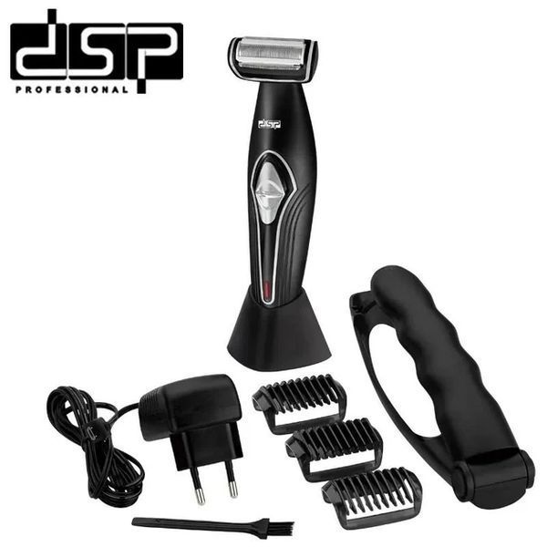 Електробритва для чоловіків DSP 60050 IPX5 роторна для вологого та сухого гоління з 3 знімними насадками та тример 2070857850 фото