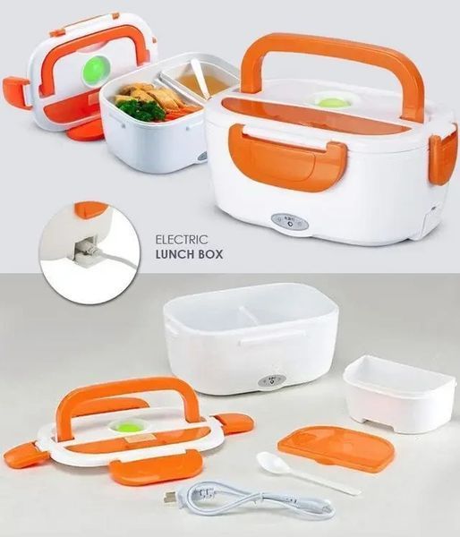 Ланчбокс із функцією підігрівання їжі Electric lunch box Контейнер для їжі з підігрівом 2543022536 фото