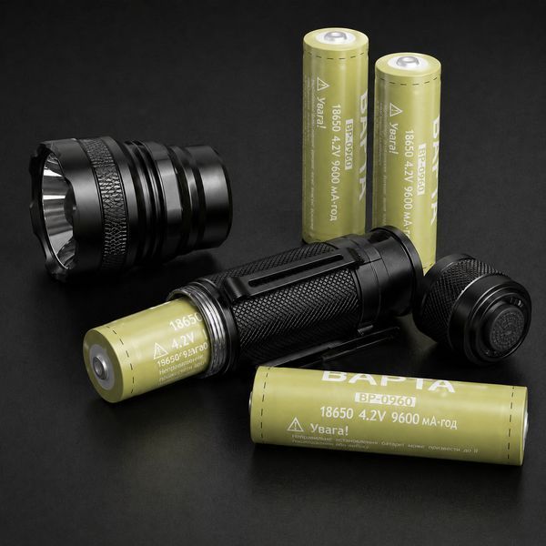 Акумулятор BAPTA BP-0960 18650 9600 мА&middot;год для LED-пристроїв та портативної електроніки 3024656366 фото