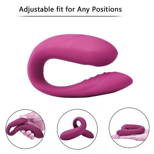 Вібратор electric sucking massager регульований подвійний рожевий з пультом ДК 1809130207 фото