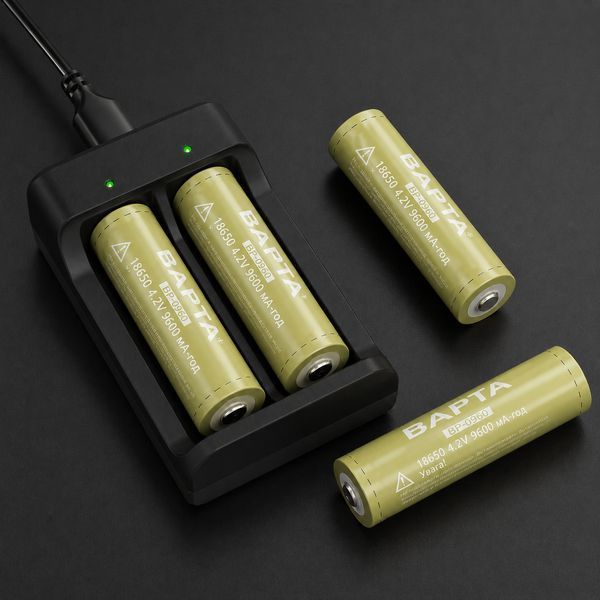 Акумулятор BAPTA BP-0960 18650 9600 мА&middot;год для LED-пристроїв та портативної електроніки 3024656366 фото