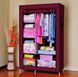 Тканинна шафа складана STORAGE WARDROBE KM-105 на 2 секції (106х45х170 см), органайзер для одягу 1166753613 фото 1