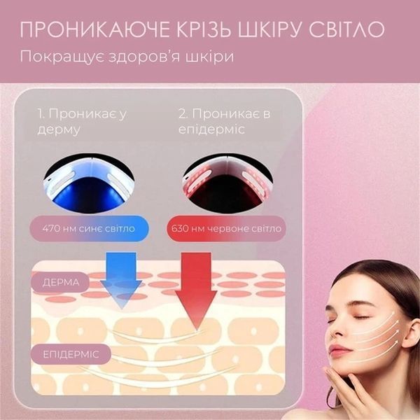 Апарат для підтягування підборіддя V Face Beauty Meter 5 режимів 8 рівнів інтенсивності білий 2116314152 фото