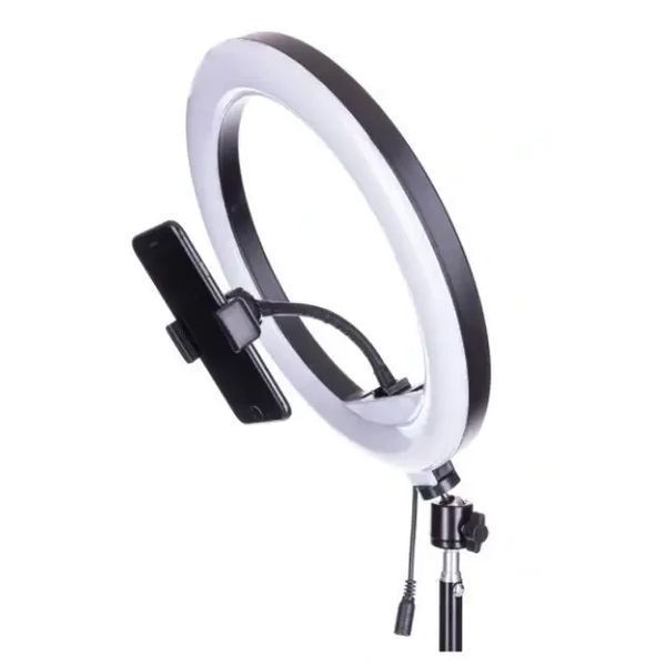 Кільцева LED-лампа 30 см QX-260 з тримачем для телефона, USB, регульованою яскравістю і колірною температурою 2900711734 фото