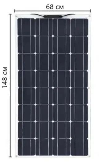 Сонячна панель Solar Board 150W Монокристалічна панель 1797824765 фото
