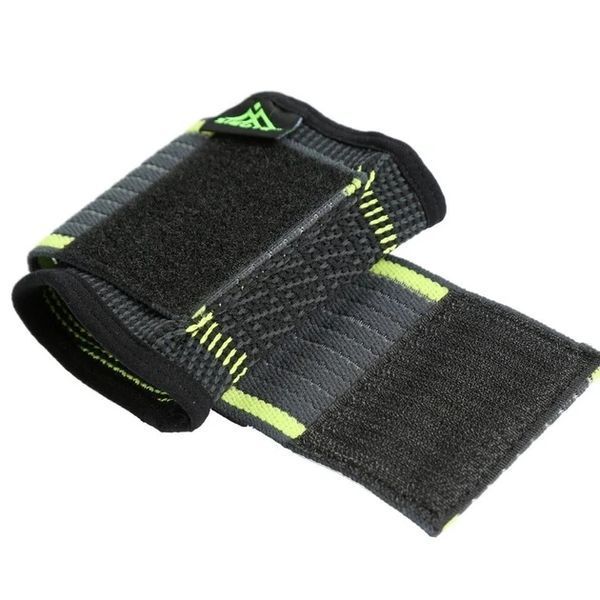 Бандаж еластичний для зап'ястя RIAS Wrists Support Black-Green 2306257577 фото