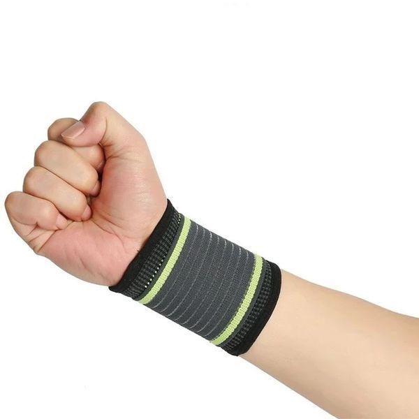 Бандаж еластичний для зап'ястя RIAS Wrists Support Black-Green 2306257577 фото