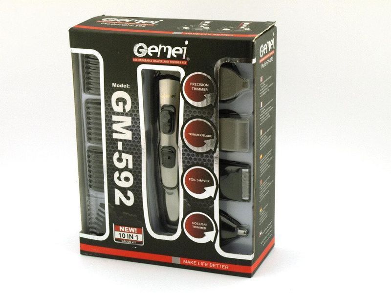 Професійна машинка для стриження Gemei GM 592 10 в 1 1028016578 фото
