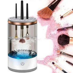 Портативний автоматичний очисник пензлів для макіяжу Makeup Brush Cleaner USB Білий RD-1805 2492704613 фото