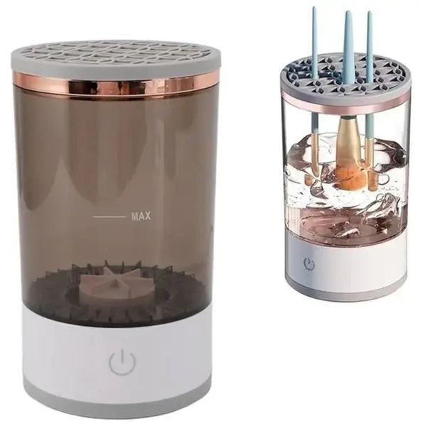 Портативний автоматичний очисник пензлів для макіяжу Makeup Brush Cleaner USB Білий RD-1805 2492704613 фото