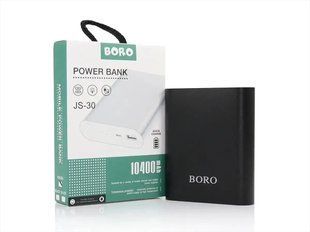 Універсальна мобільна зарядка Power Bank JS-30 Boro 10400 mAh сріблястий 1857986096 фото
