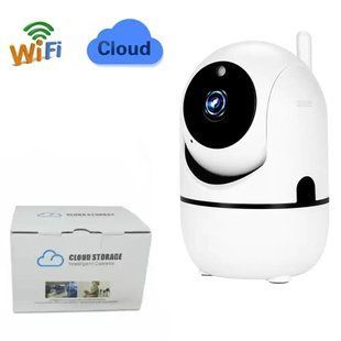 Бездротова IP-камера QC011 для відеоспостереження будинку Wifi поворотна зі звуком і нічним баченням 2296237153 фото