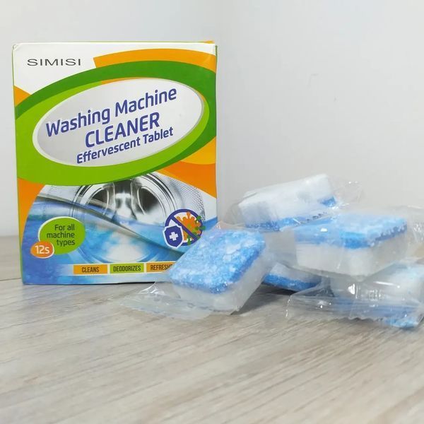 Антибактеріальний засіб очищення пральних машин Washing mashine cleaner No2 у шипучих таблетках 2117216804 фото