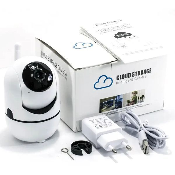 Бездротова IP-камера QC011 для відеоспостереження будинку Wifi поворотна зі звуком і нічним баченням 2296237153 фото