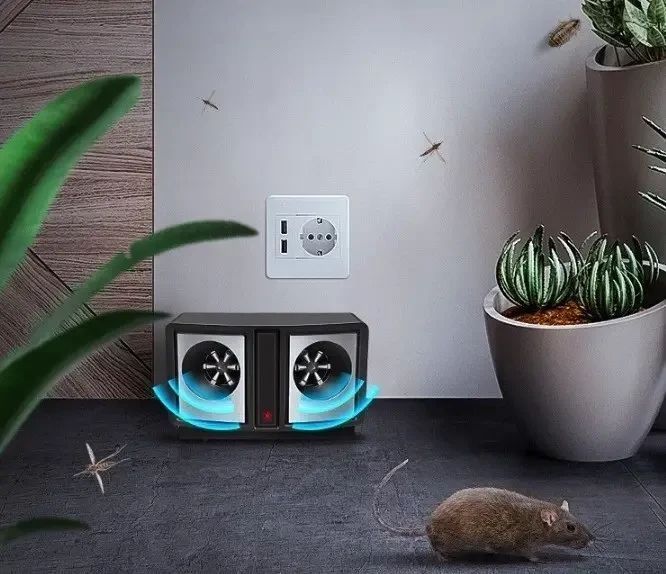 Ультразвуковий електронний відлякувач гризунів мишей щур dual sonic pest 2578212148 фото